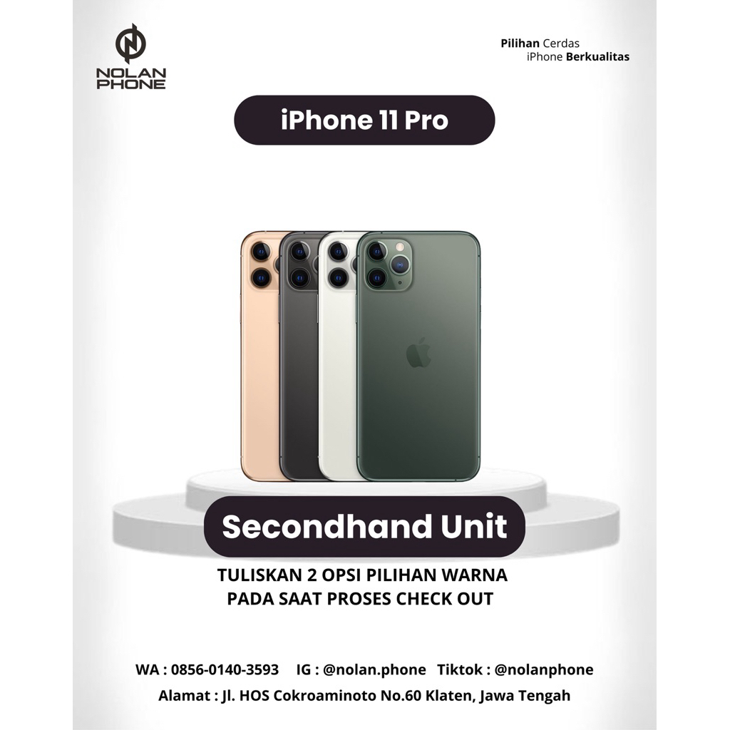 iPhone 11 Pro All Provider Indonesia