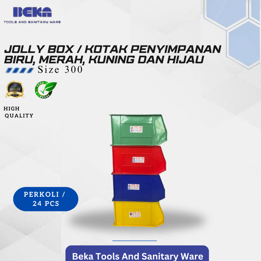 Jolly box ukuran Y300-BOX SPAREPART-BOX PERKAKAS/RUMAH (24 pcs)