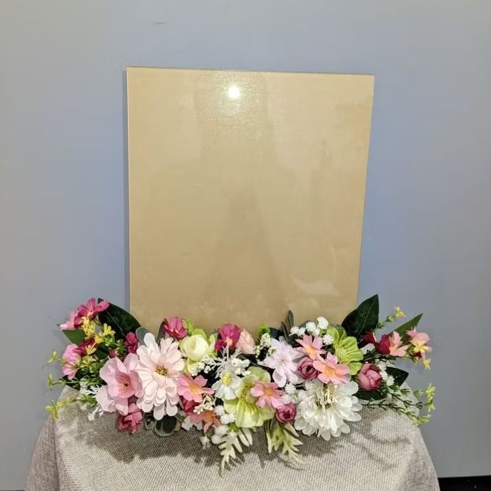 STANDING BUNGA WOODEN AKRILIK A4/STANDING MINI UCAPAN PEMBUKAAN TOKO