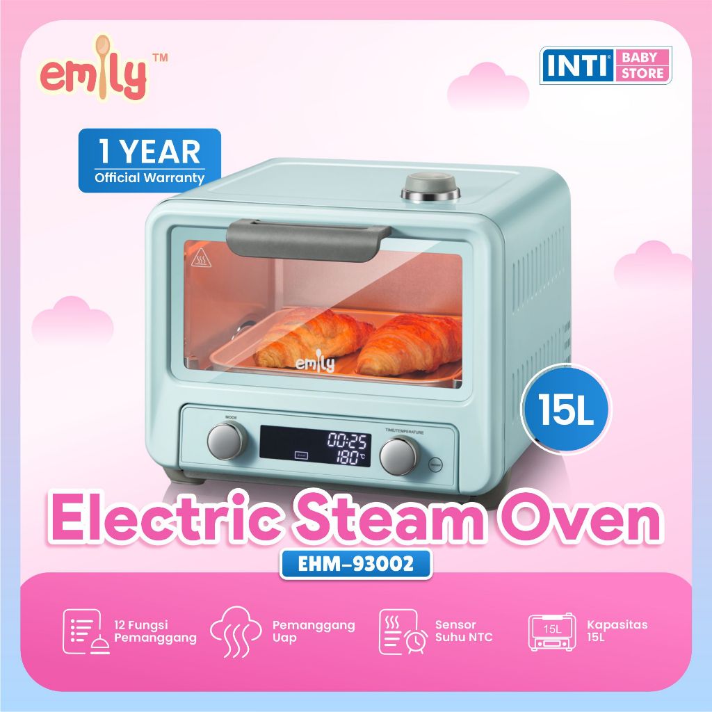 Emily - Electric Mini Oven 15L | Oven Listrik Digital | Oven Mini