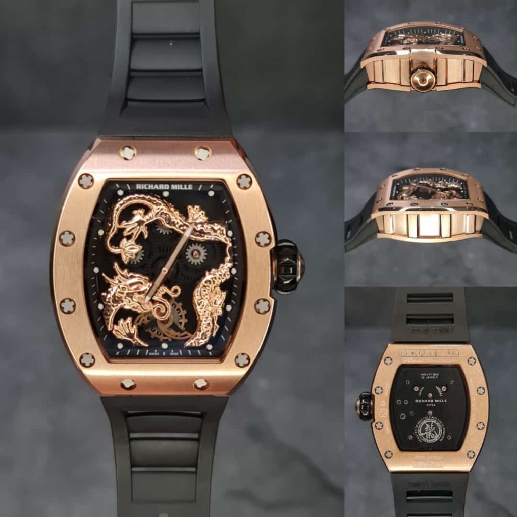 JAM TANGAN RM DRAGON SWISS AUTOMATIC DIAL 42MM