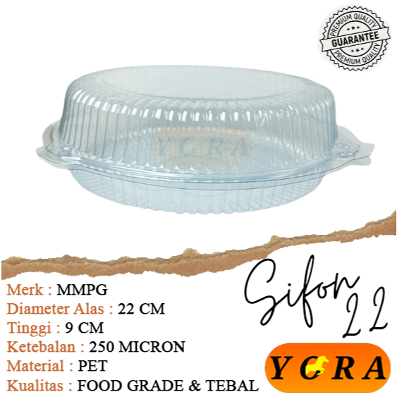 Mika Bolu Sifon 22 cm / Sifon 22 / Mika Puding / Mika Bolu Bulat / Mika Kue Bolu Bulat 22 Cm Tinggi 