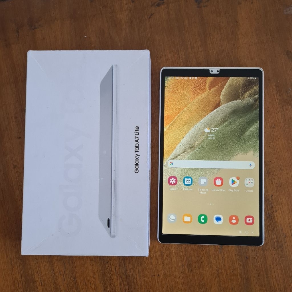 Samsung Tab A7 lite 3/32 SM-T225 4G LTE Second Mulus Lengkap