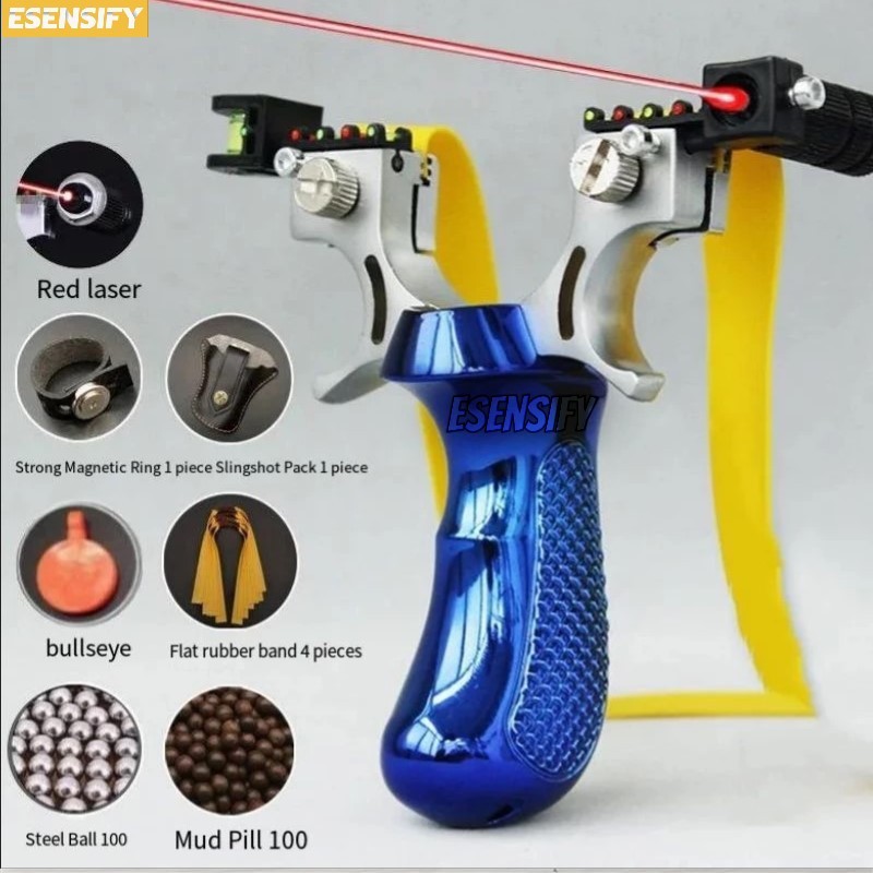 Paket Lengkap Ketapel Resin Dengan Laser Ketapel Tactical Slingshot
