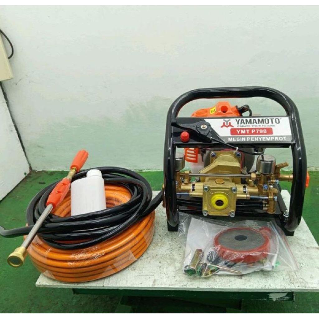 MESIN CUCI POWER SPRAYER YAMAMOTO 20METER SELANG AIR