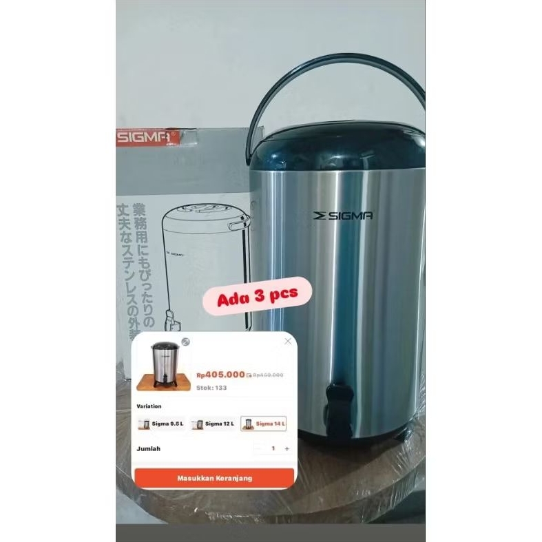 SIGMA Termos Air Panas 14L