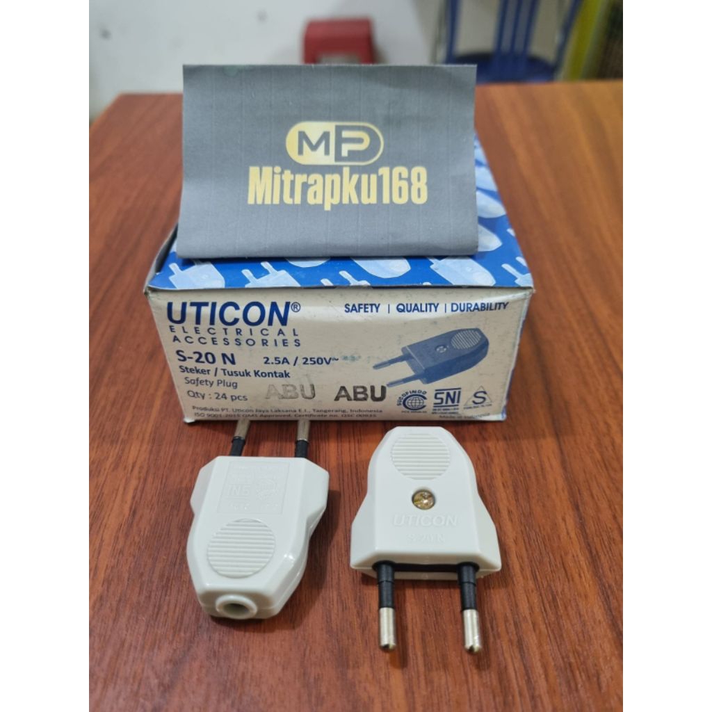 Steker Gepeng Uticon S-20N / Steker Uticon