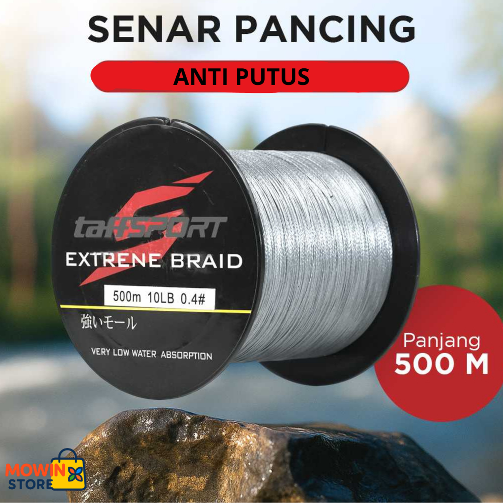 Senar Pancing Kuat Anti Keriting Super Kuat Extreme Braid 500 M