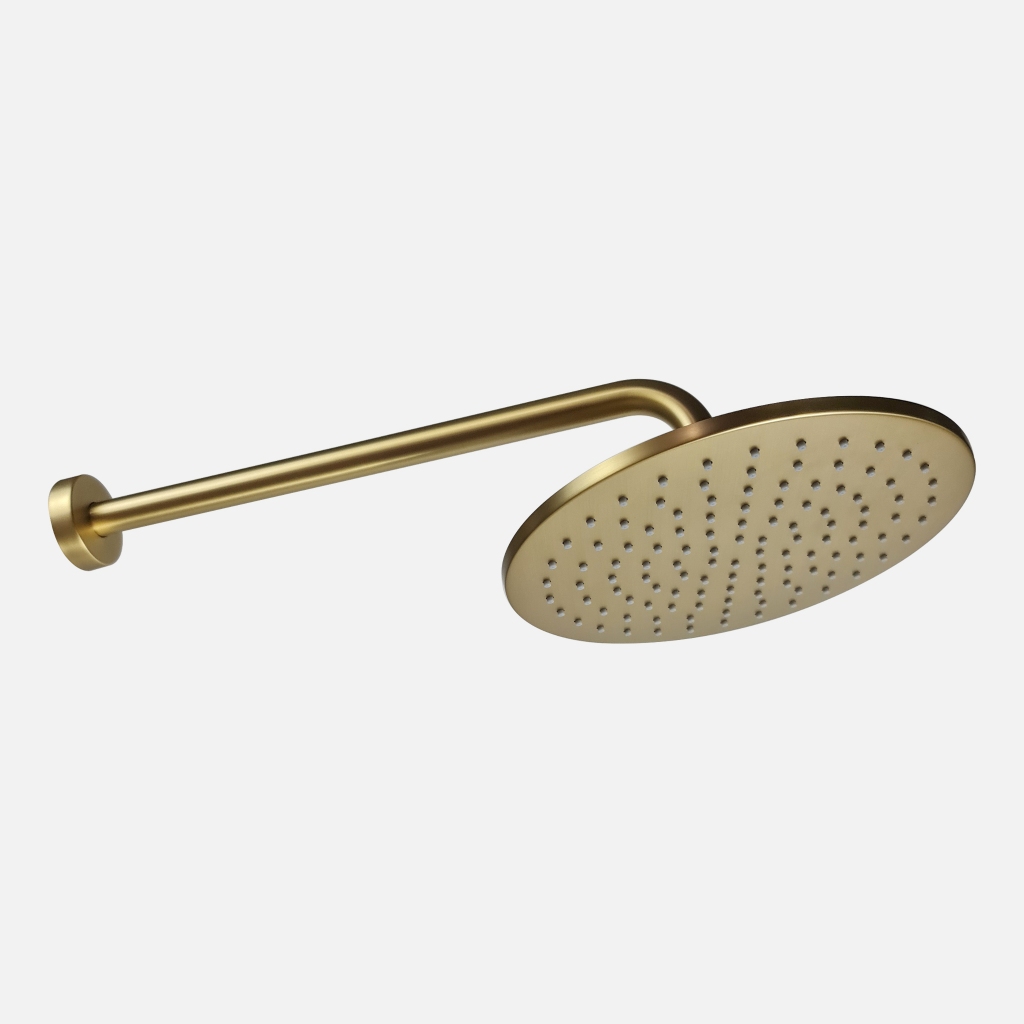 Banyan Fix Head Shower Brushed Gold