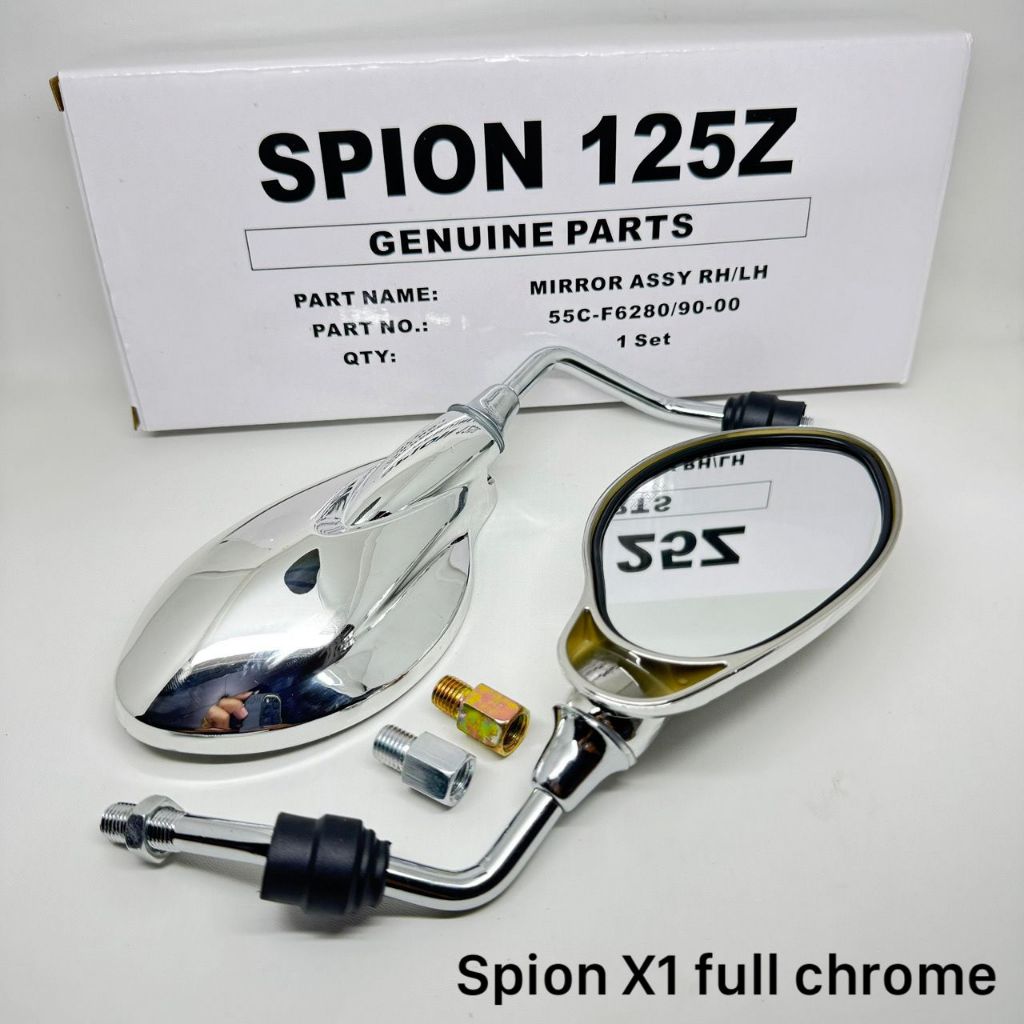 Spion x1 Full Chrome original SPION 125Z SPION X1 HITAM YAMAHA DAN HONDA MIO VARIO SCOOPY FINO