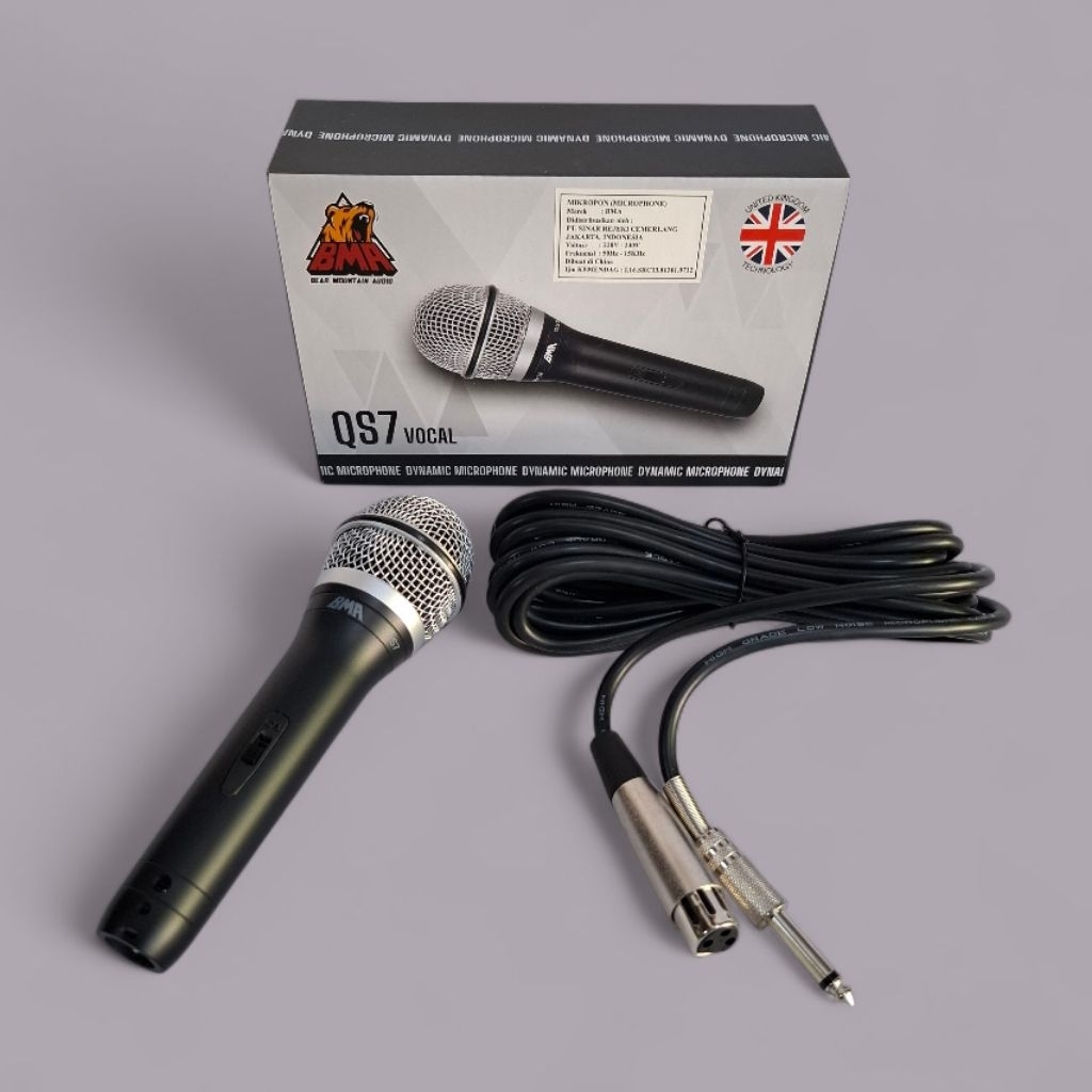 Mic BMA QS7 Microphone Vokal Dynamic Mikrofon BMA