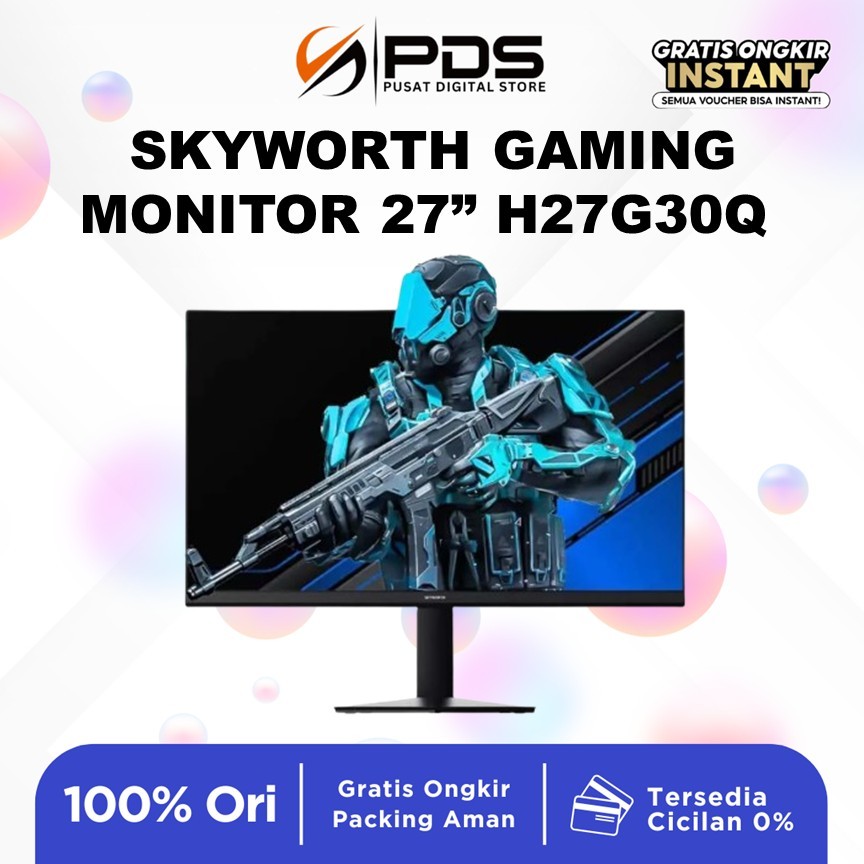 SKYWORTH GAMING MONITOR 27 INCH H27G30Q FAST IPS QHD 2K 1440P 1MS 180HZ HDR10 3Y