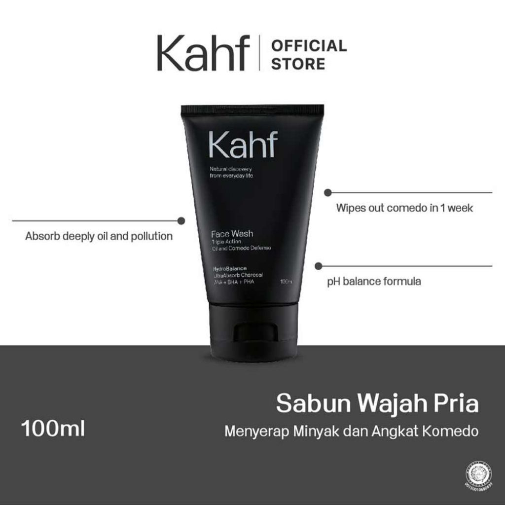 kahf triple action oil & comedo defense 100ml
