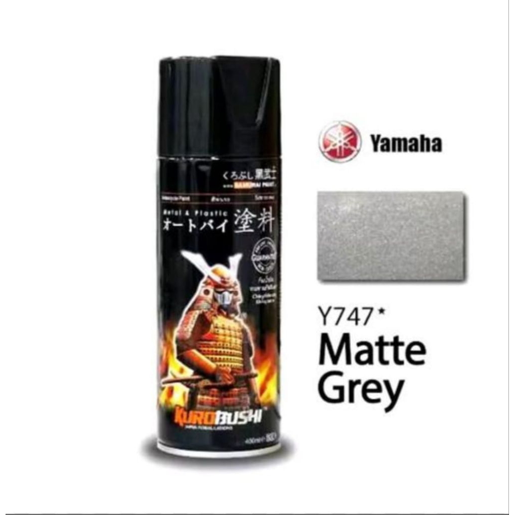 SAMURAI PAINT Y747* YAMAHA MATTE GREY/CAT SEMPROT/PILOX/SPRAY PAINT