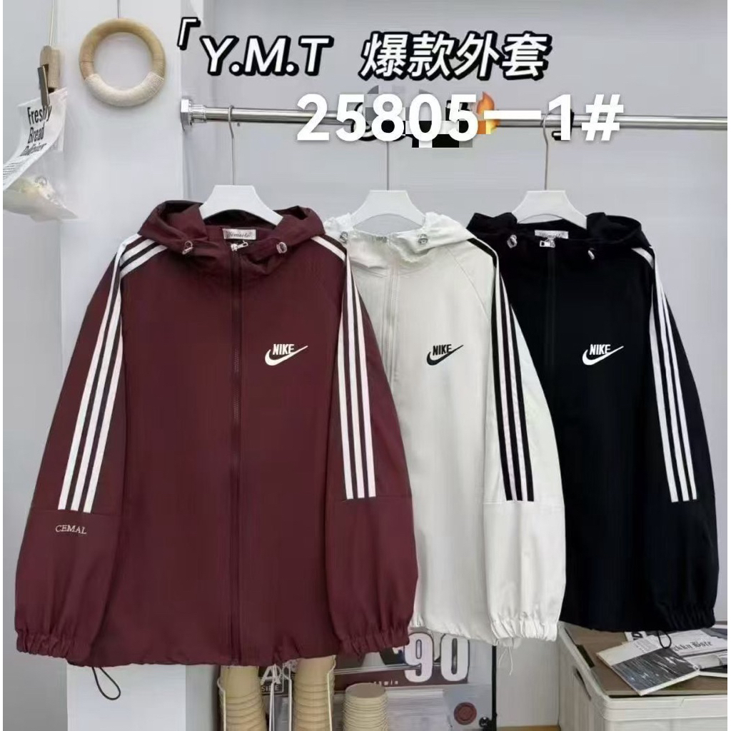 25805 JACKET/ JAKET KINA CENTANG FROM PO CHINA BAHAN PARASUT TEBAL PREMIUM