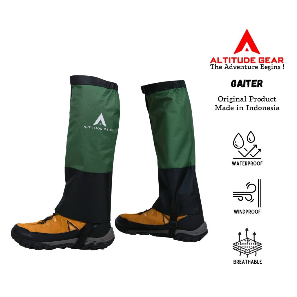Pelindung Sepatu Kaki Gaiter Altitude Gear Waterproof