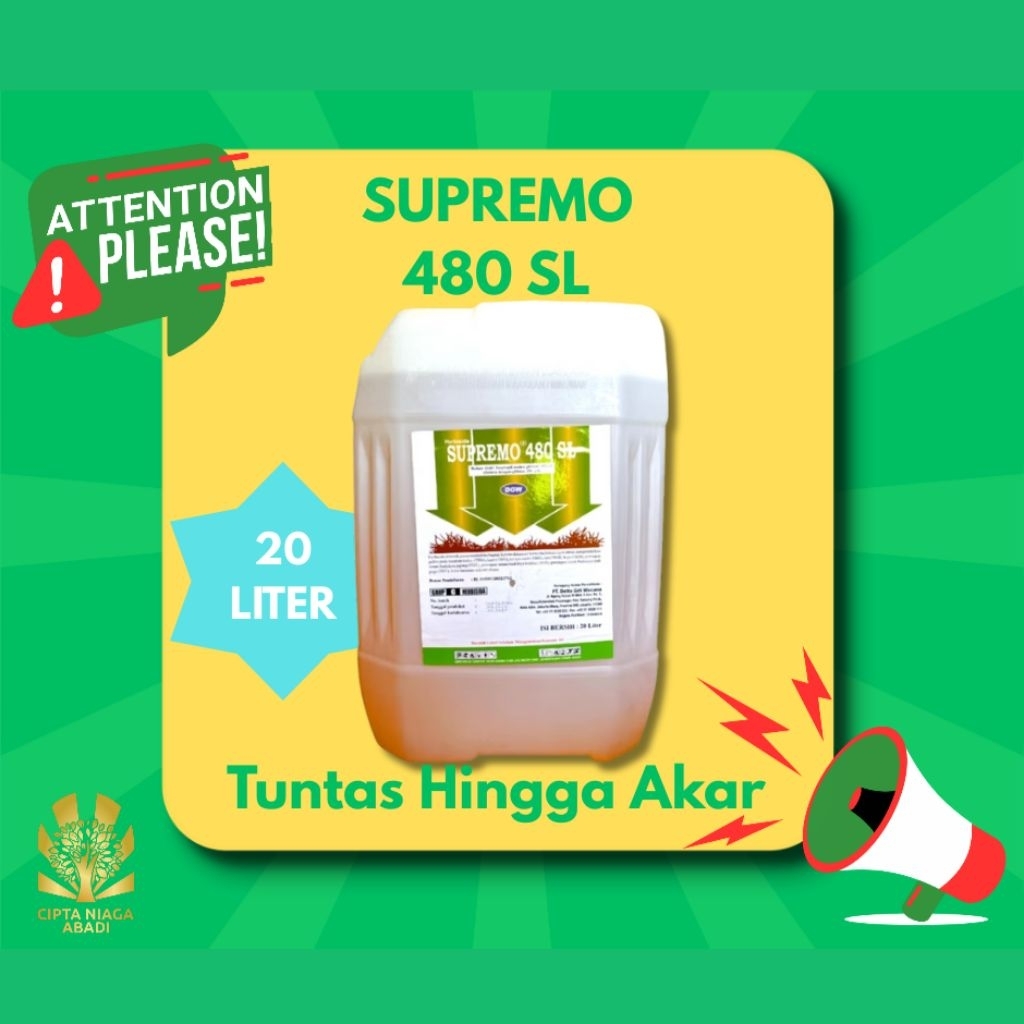 Herbisida Sistemik SUPREMO 480 SL, 20 Liter