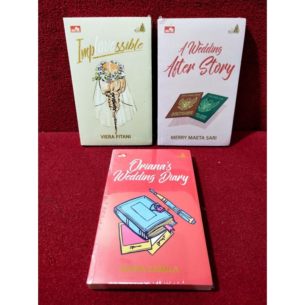 ORI segel Novel Le mariage Implovessible a wedding after story wedding diary viera fitani