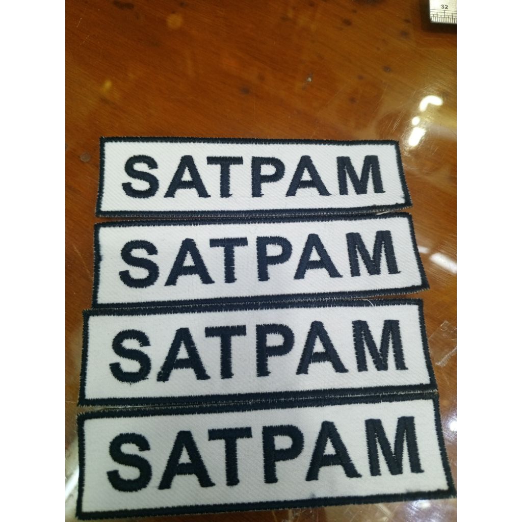 bordir nama satpam