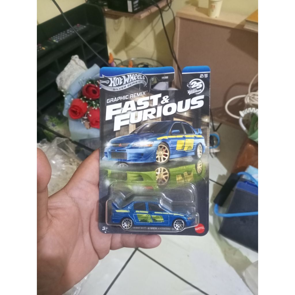 Hotwheels Fast and Furious Graphic mix Lancer evo