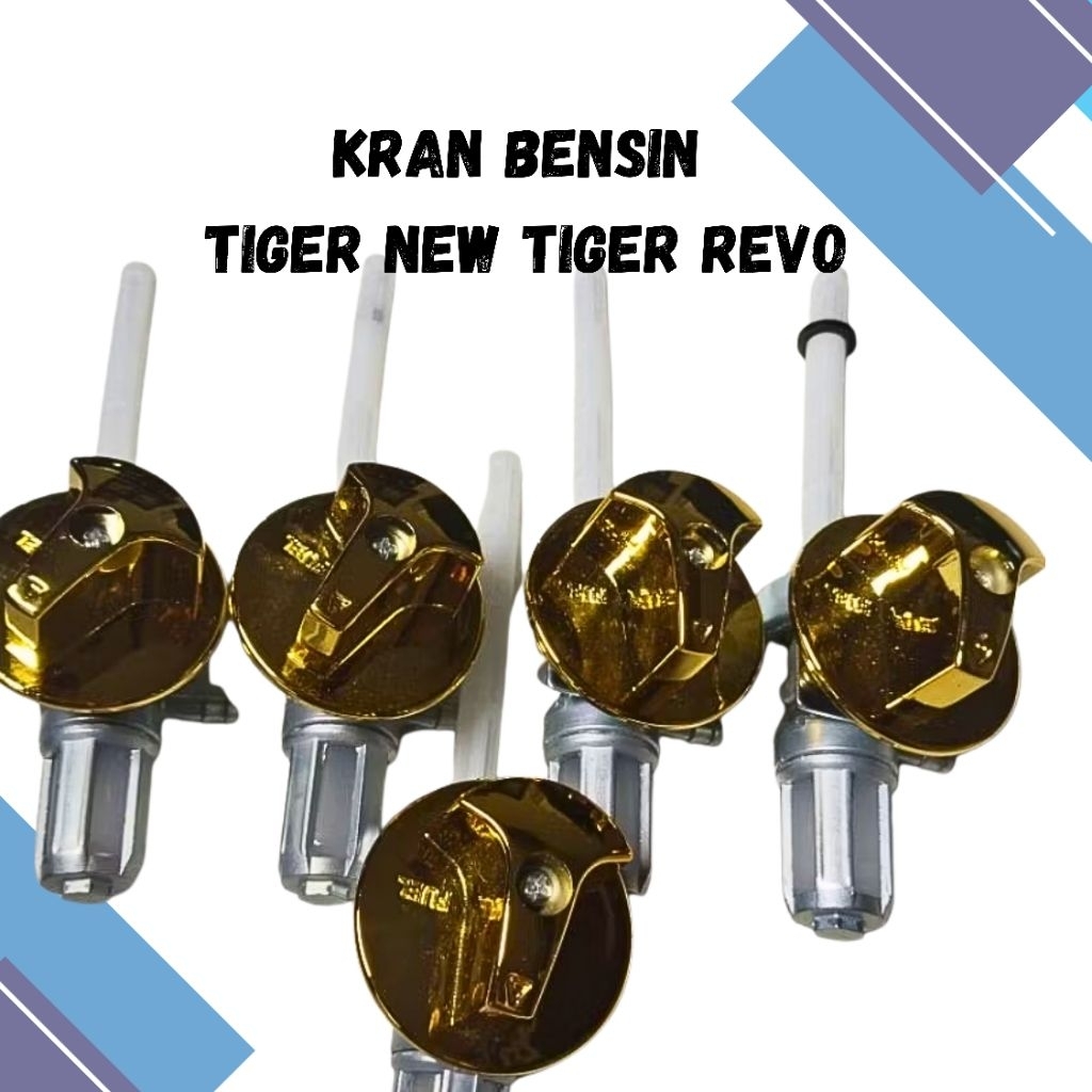 KRAN BENSIN + FILTER TIGER REVO GOLD - KRAN BENSIN TIGER REVO TIGER NEW PLUS FILTER BENSIN GOLD