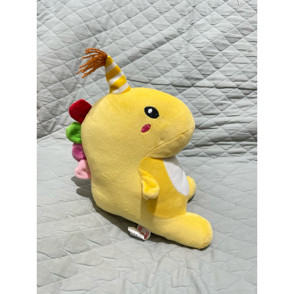 Boneka Dino Kuning Birthday