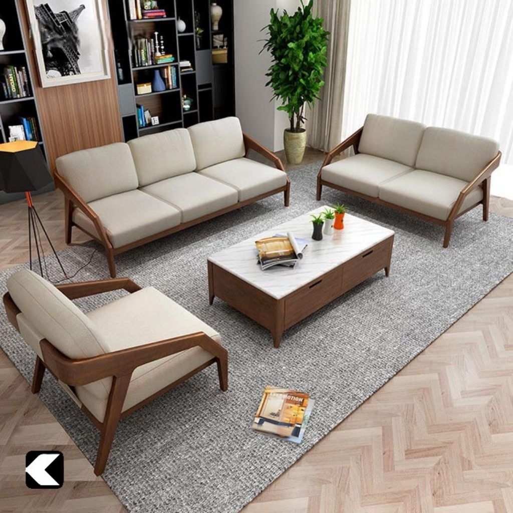 SOFA RUANG TAMU MINIMALIS MODERN SET KURSI TAMU MINIMALIS SOFA TAMU JATI KURSI TAMU 321