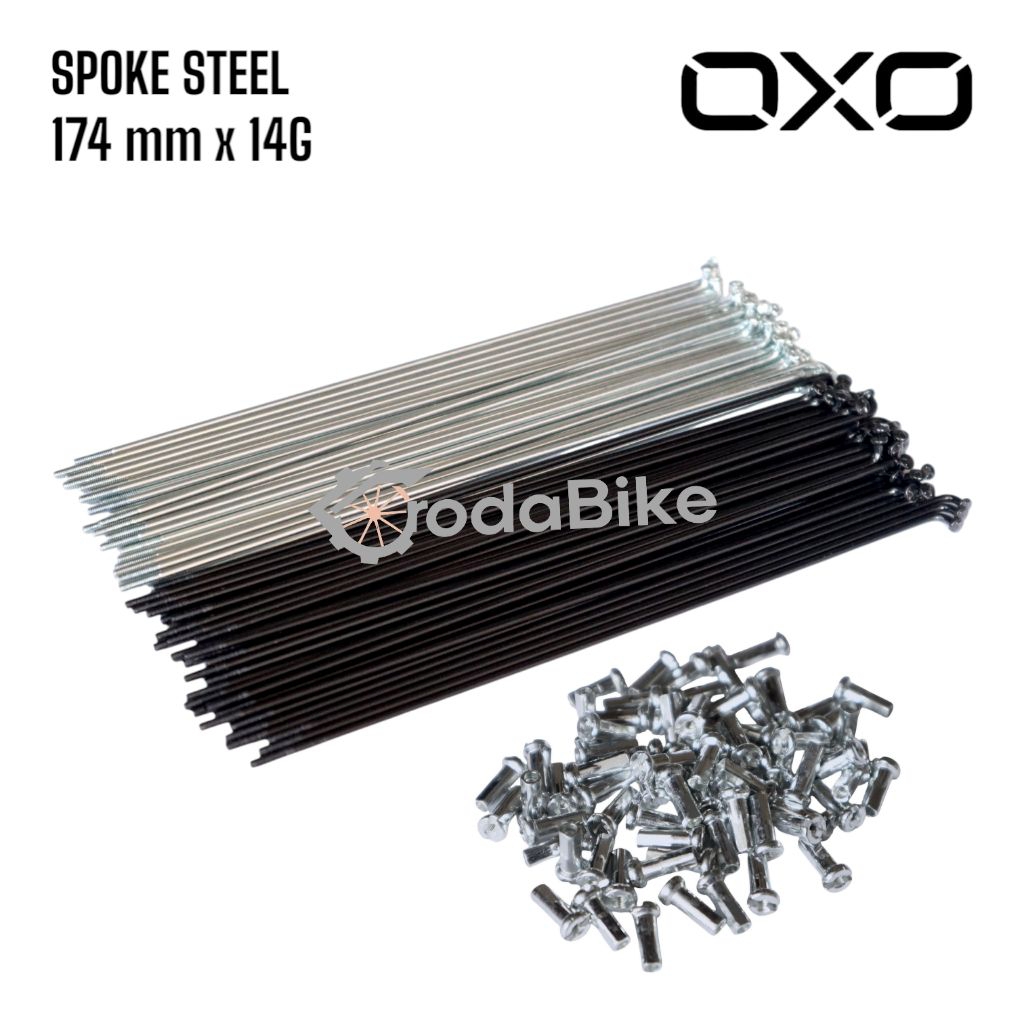 Ruji Jari Sepeda 14G x 174 mm untuk Sepeda 20 Inci BMX dan Lipat