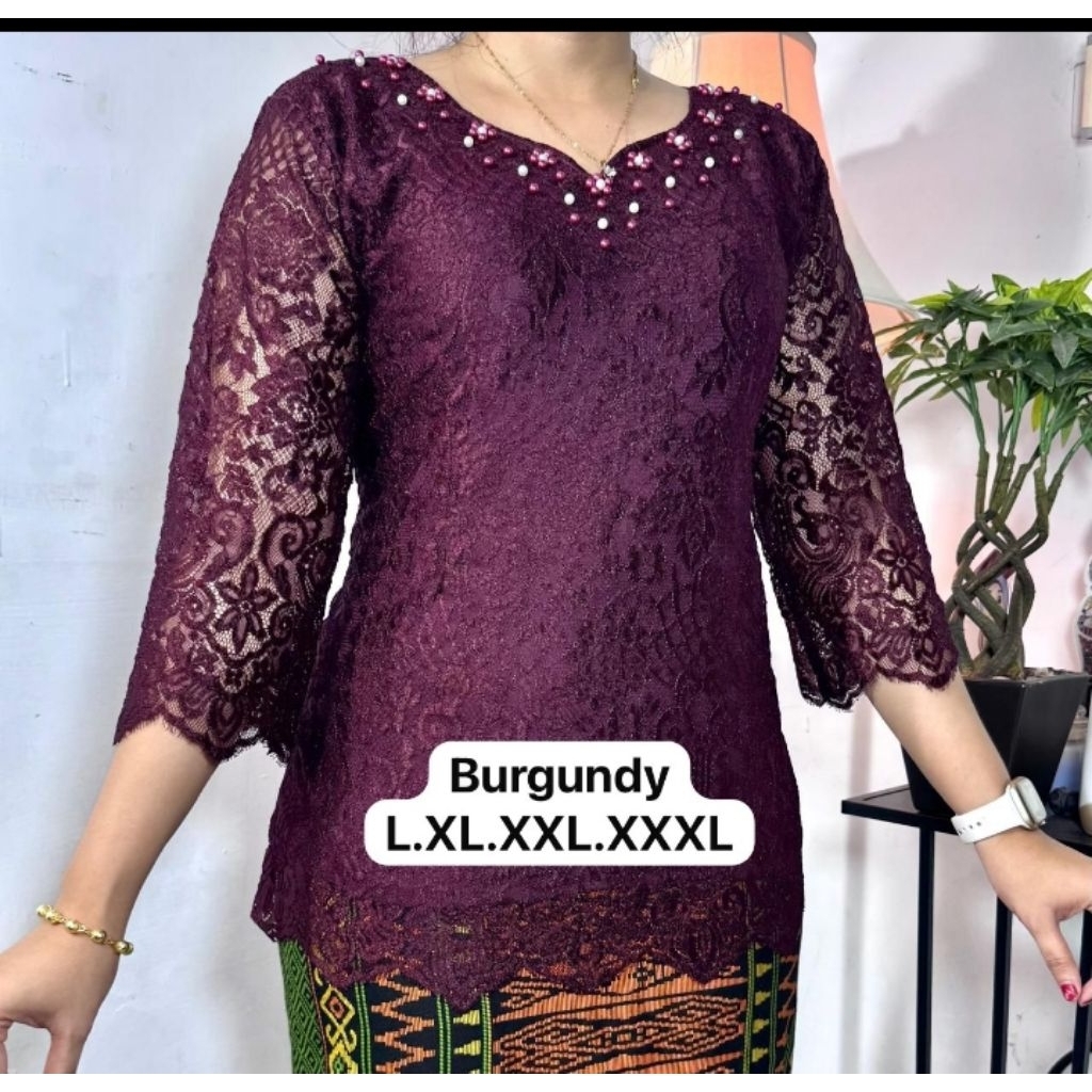 Blus Kebaya Semi Prancis Payet