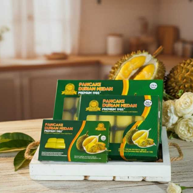 Pancake Durian Ucok Medan Premium 1985 Asli Daging Durian Medan Grosir