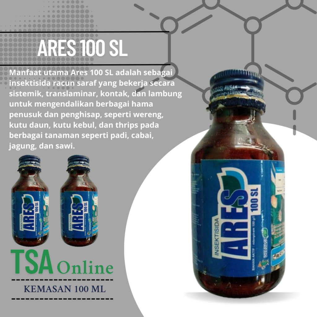 Ares 100 SL 100 ml – Insektisida Sistemik untuk Pengendalian Hama Wereng