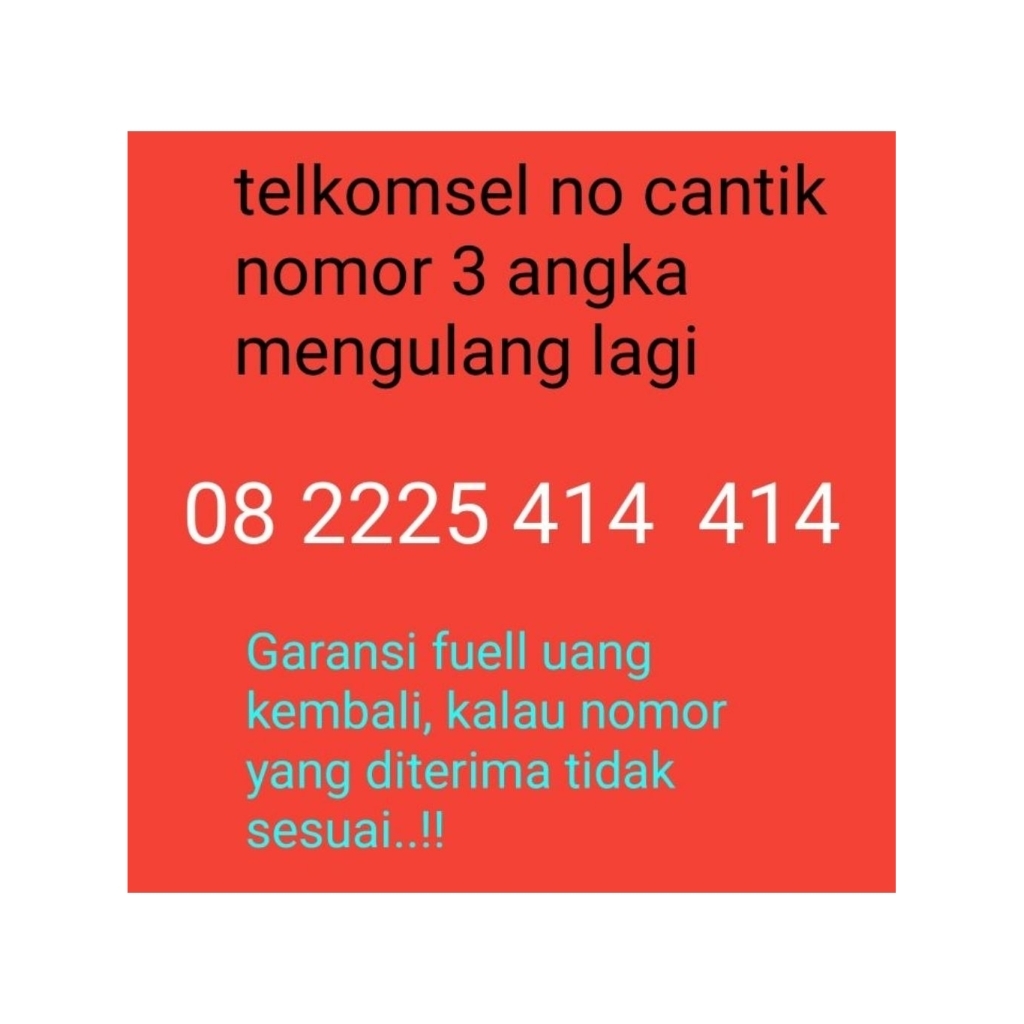telkomsel nomer cantik