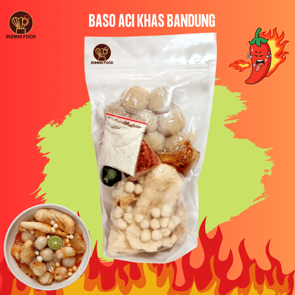 Baso Aci Hot Jeletot Super Murah Pedesnya Nendang, Harganya Bikin Senang