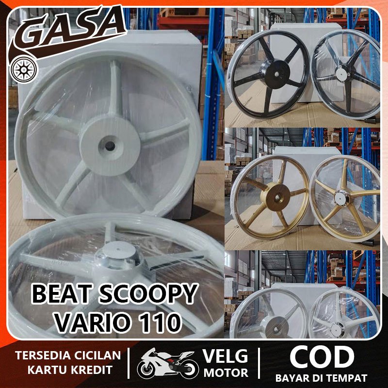 VELG PALANG Sanca RING 17 Untuk Semua Beat, Scoopy, Genio, Spacy, Vario 110/110fi/Karbu Velg Racing 