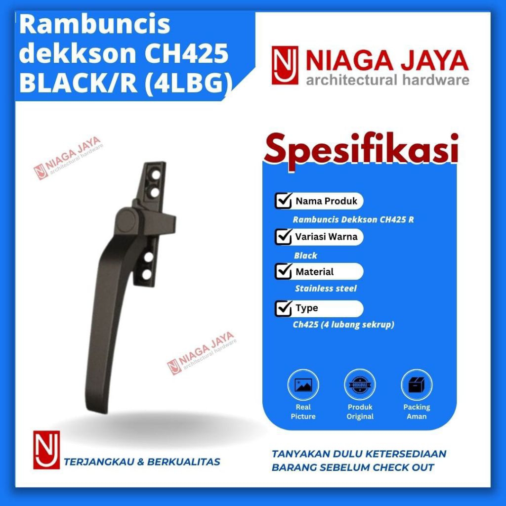 Rambuncis Dekkson CH425 BLACK/R & BLACK/L (4LBG)