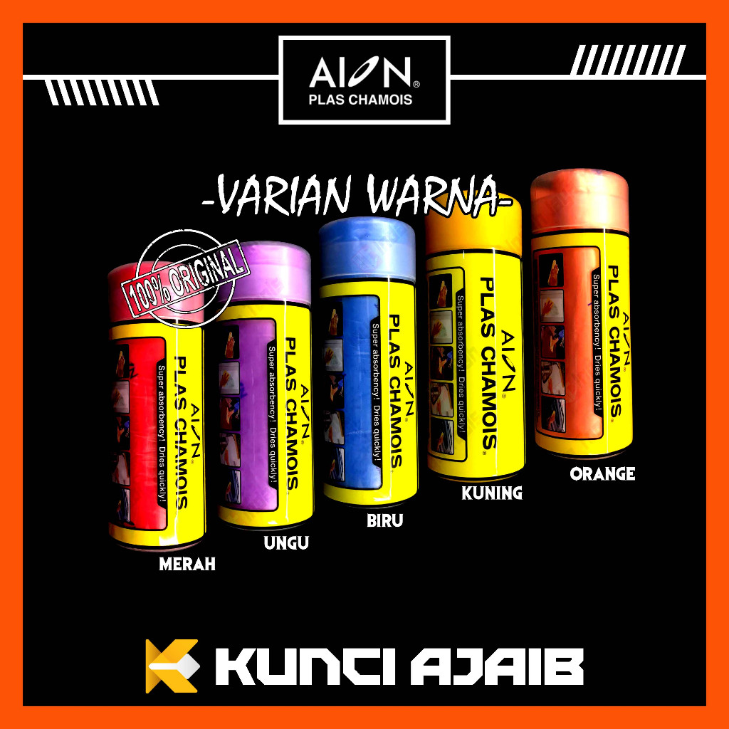 AION JAPAN Lap Kanebo Besar PVA Plas Chamois Mobil Motor Canebo