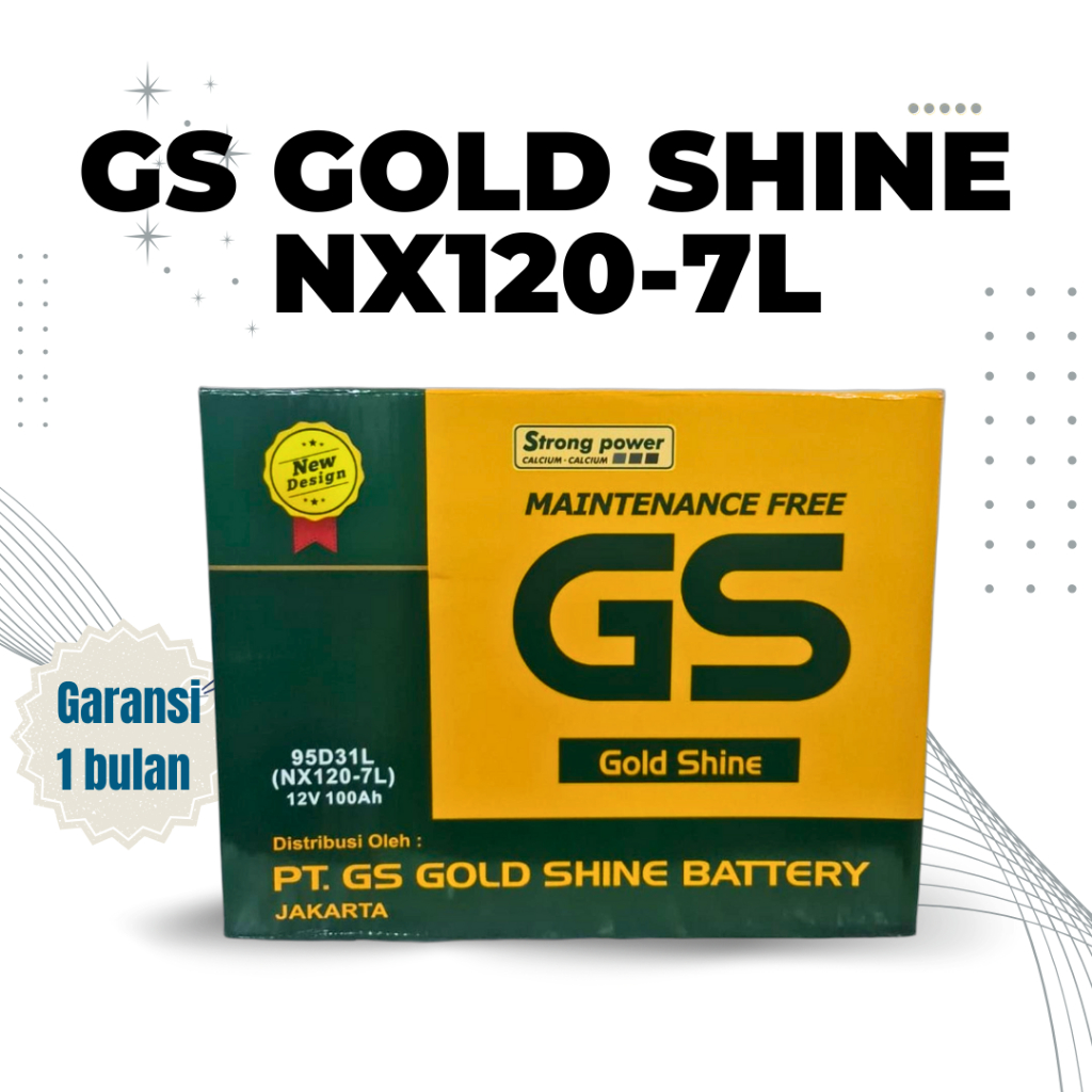 Hot item Aki Mobil Mitshubishi Pajero Sport Dakar GS Goldshine NX120-7L
