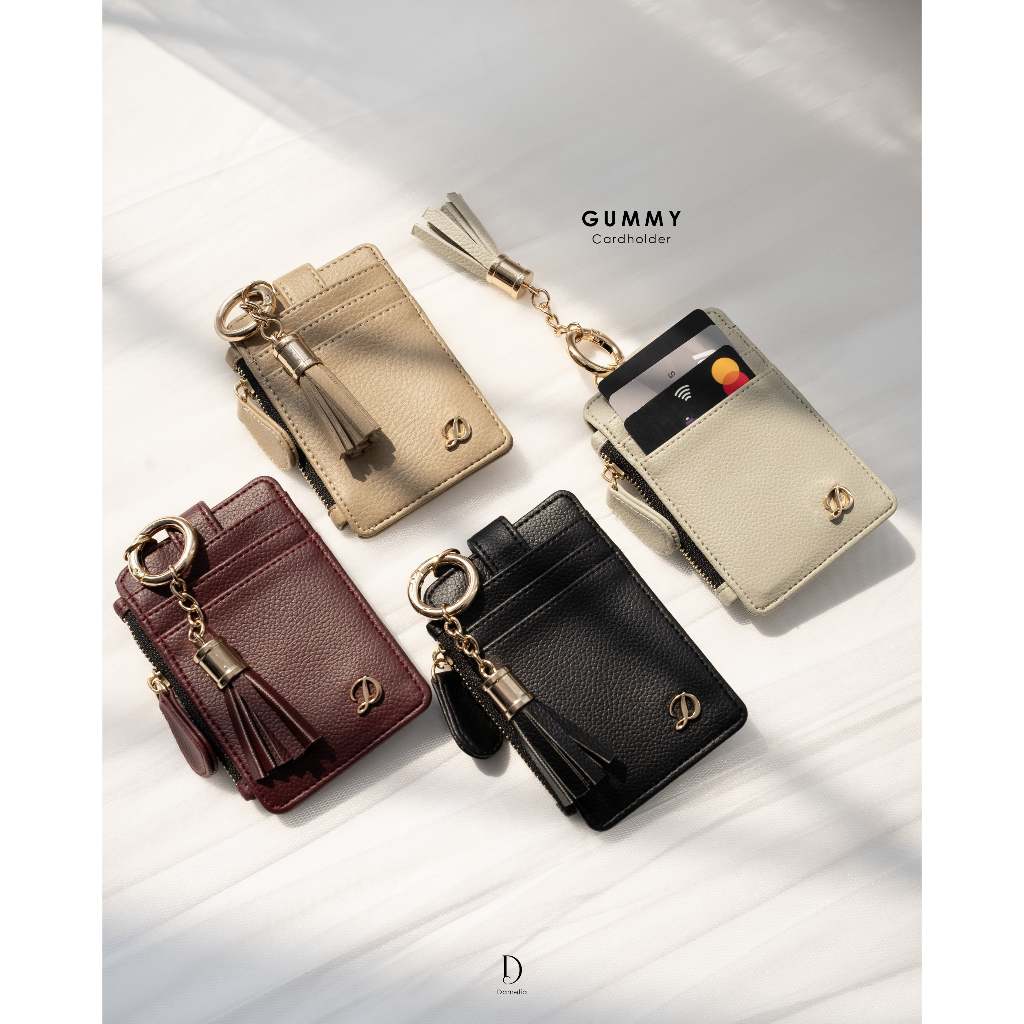 Damelia Melstore JKT Gummy Cardholder Wanita Dompet Kartu Leather