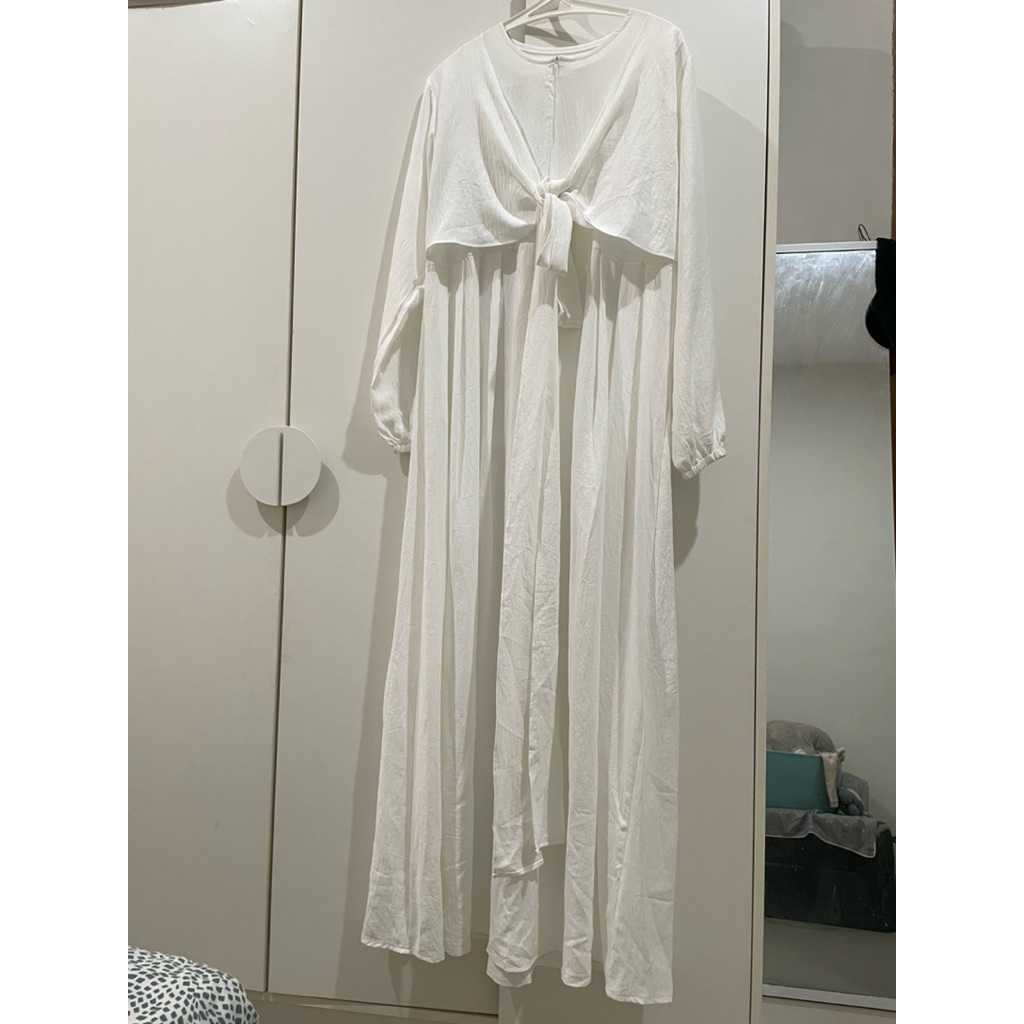 Preloved Dress gamis putih wanita