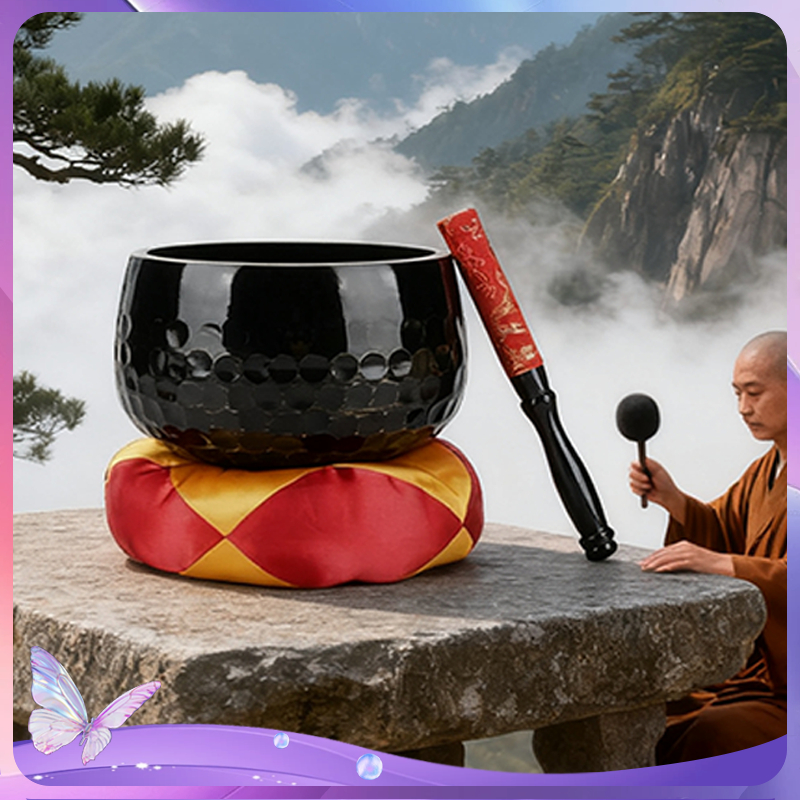 1 Pcs Tibetan Singing Bowl Bowl Tembaga Bowl Meditasi Healing Sound Bowl Nepal
