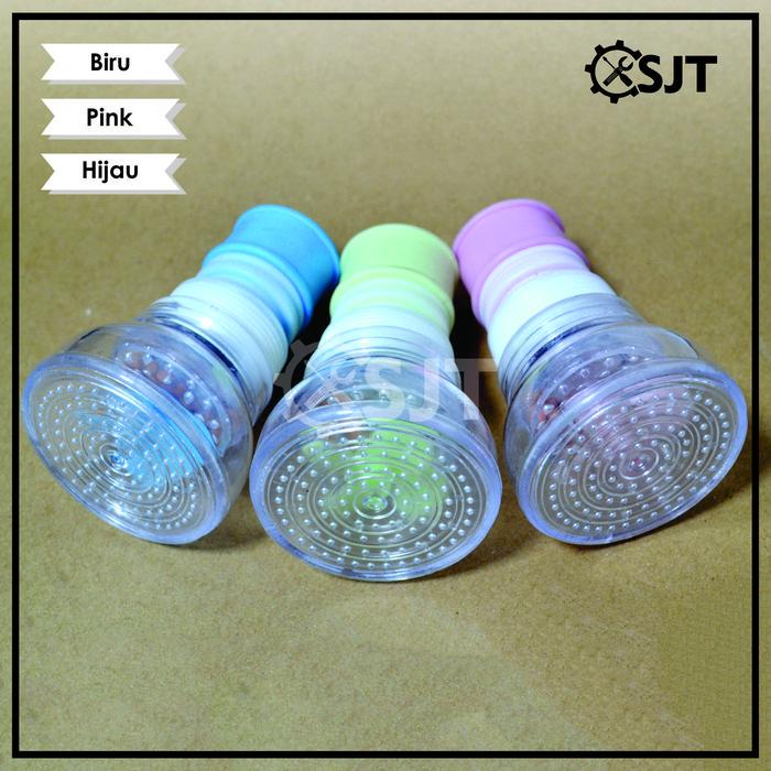 KUALITAS SJT - Mini Shower Head Biru Hijau Pink/ Sambungan Kran Air Cuci Piring Fleksibel Penyaring