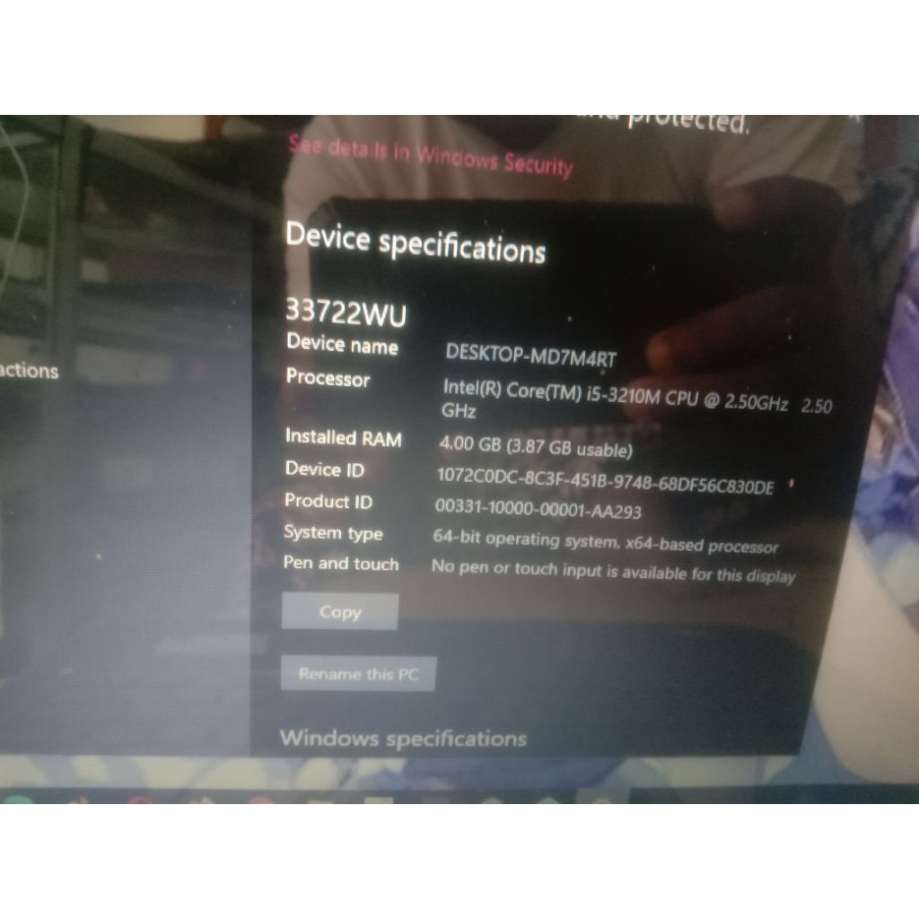 Laptop dell 5420 core i5 gen3 normal