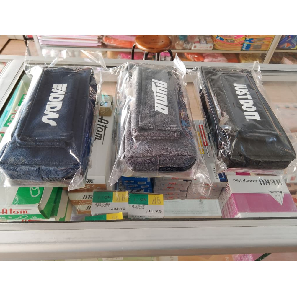Pensil Case Resleting Just Do It / Puma /Adidas