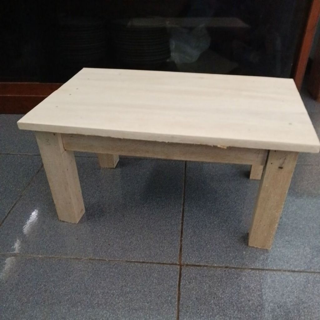 PROMO ... meja kecil minimalis serbaguna meja kayu anak
