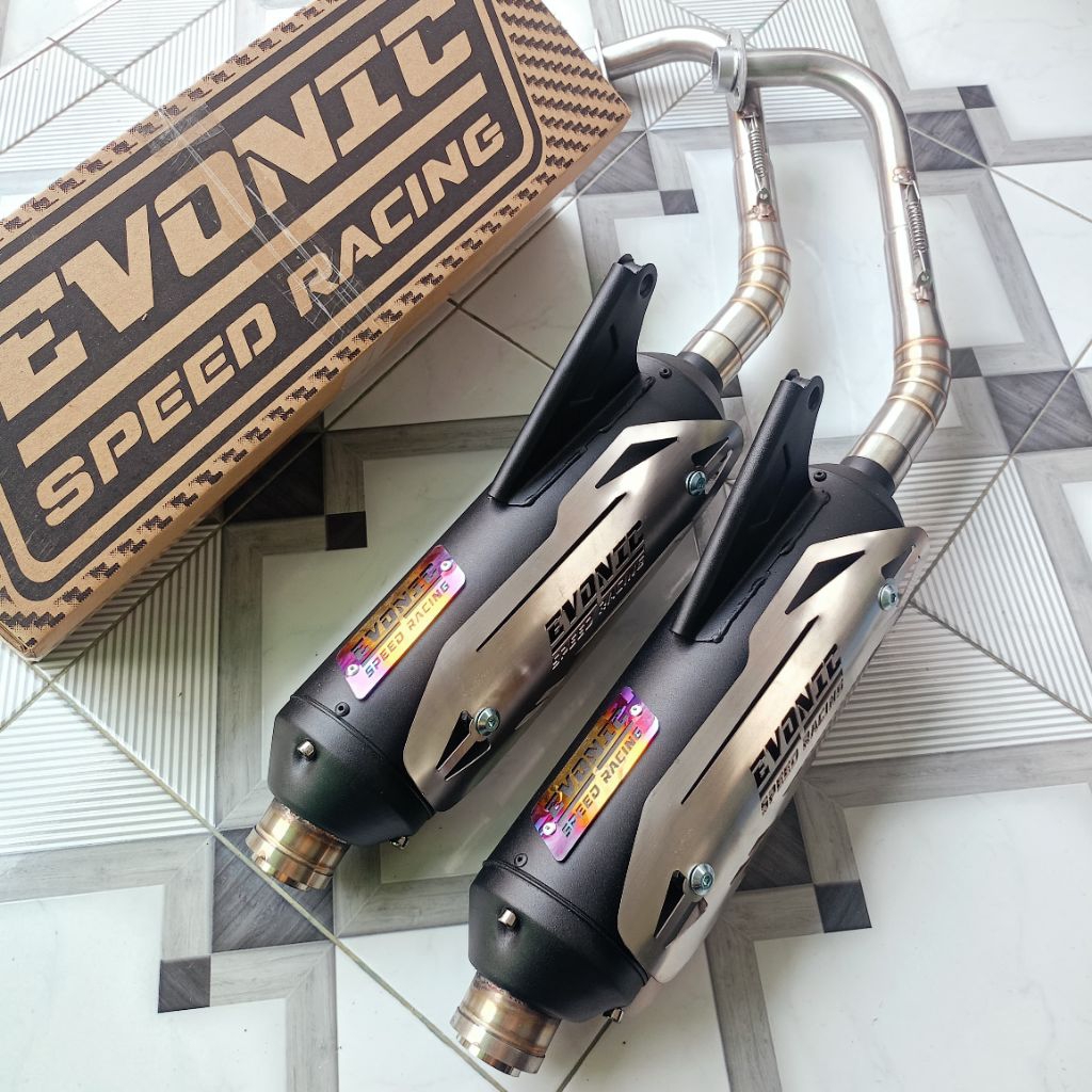 Knalpot Standar Racing {28-38Mm} Mio Sporty, Mio Smile, Mio Soul Karbu, Mio M3, Mio J/GT Original Ev