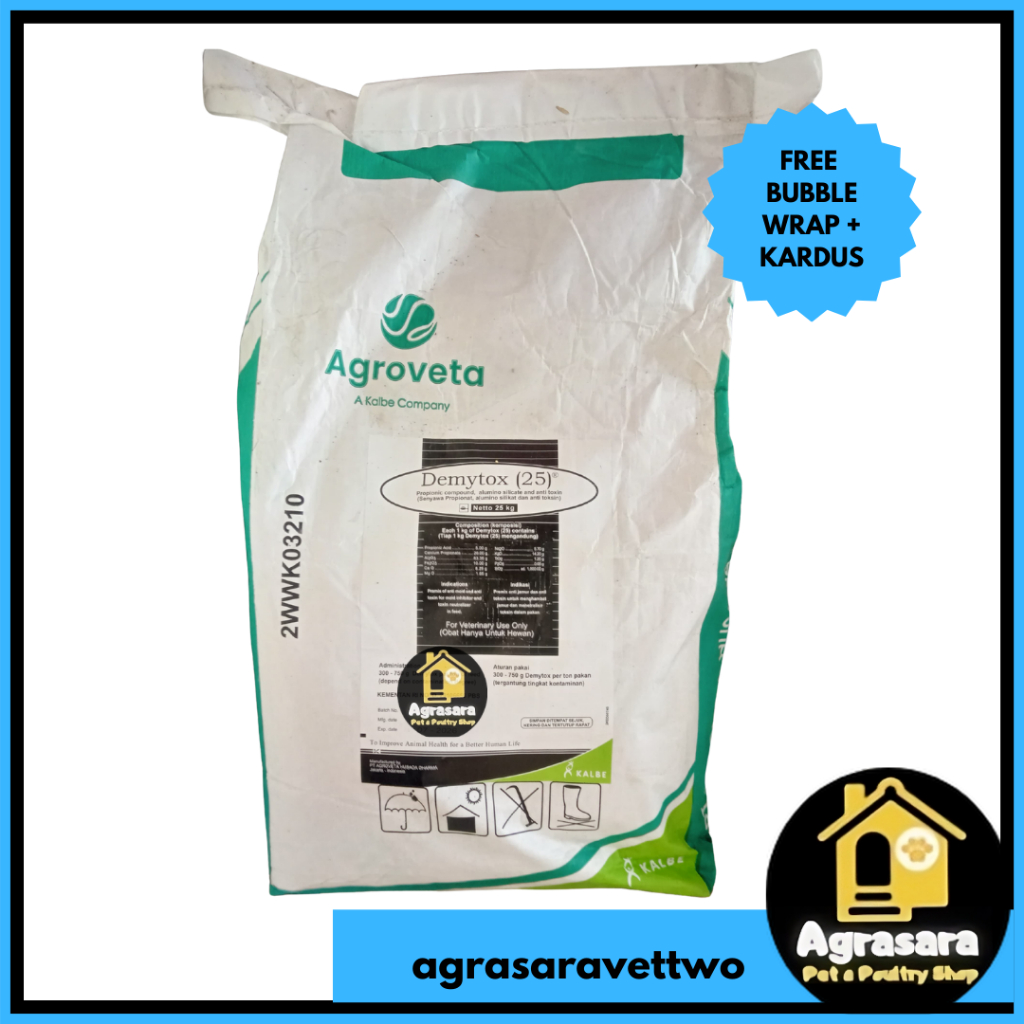 DEMYTOX-25 25kg - 1 Zak anti jamur anti toxin mycotoxin pakan ternak Demytox