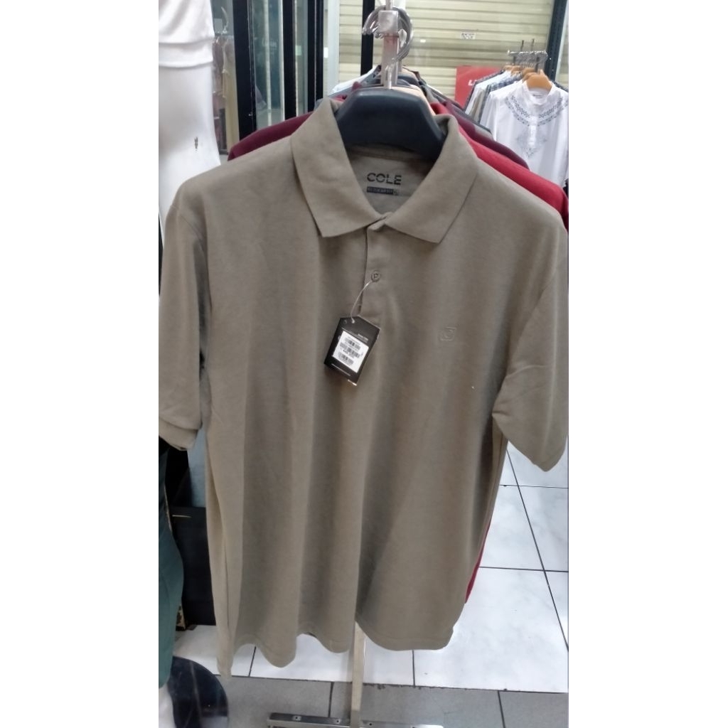 Kaos Cole polos berkerah