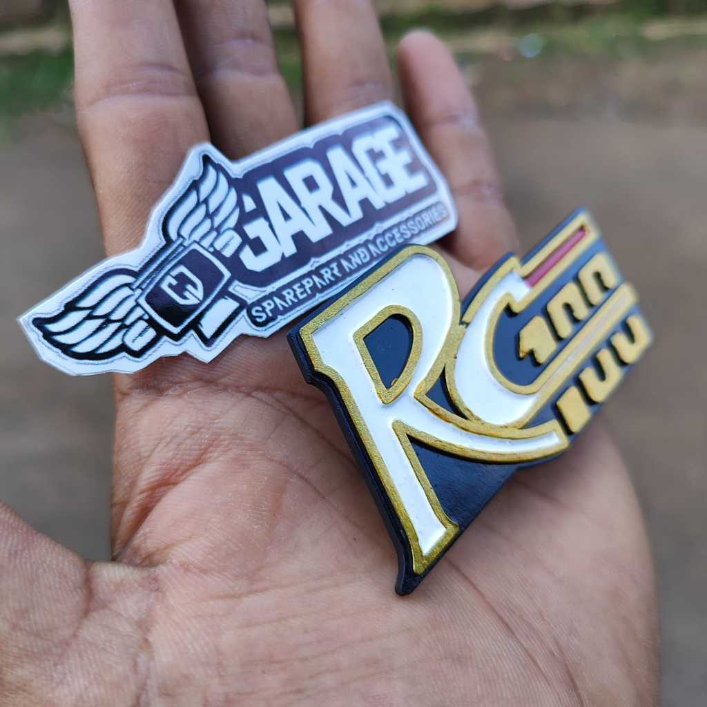 Emblem sayap Suzuki RC 100 Legshield Rc100 Bravo sprint Deluxe Logo emblem Sayap Jet cooled