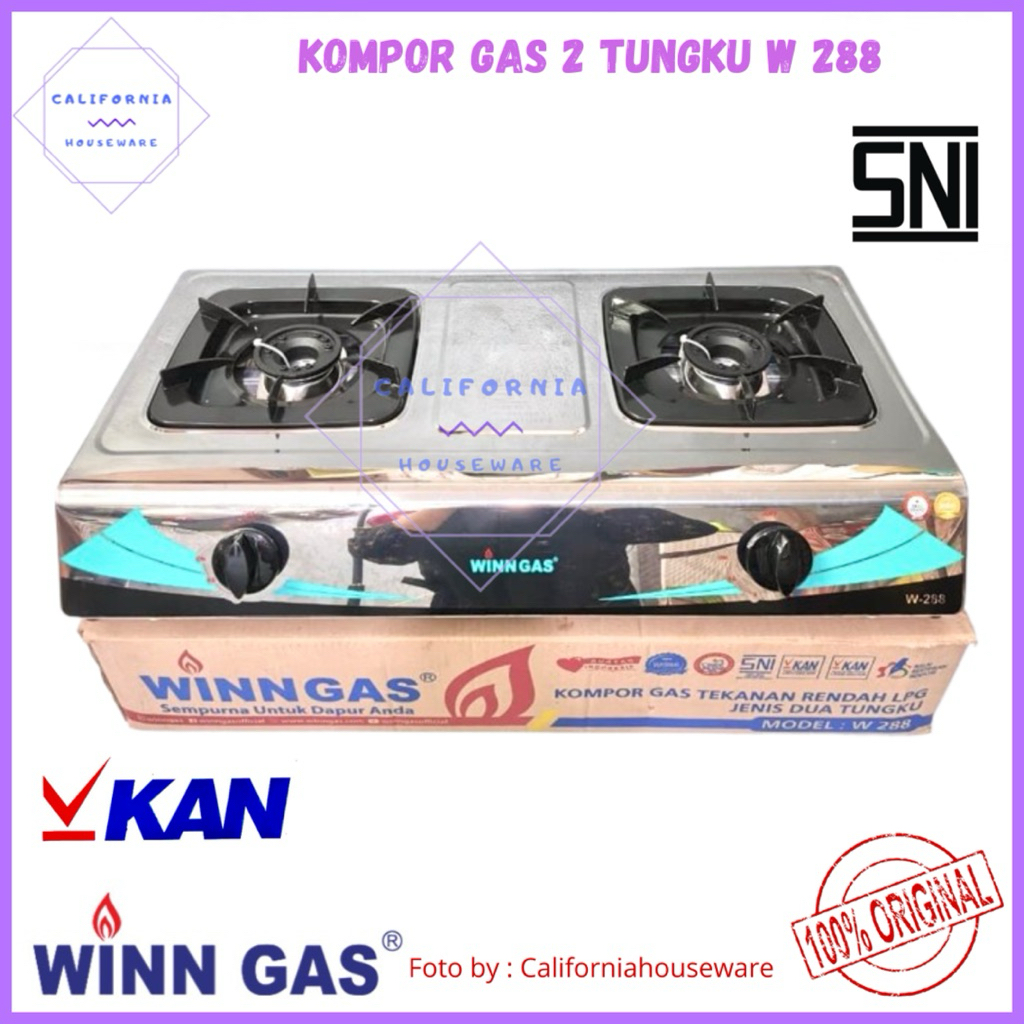 Kompor Gas Winn Gas 2 Tungku / Kompor Winn Gas 2 Tungku W288
