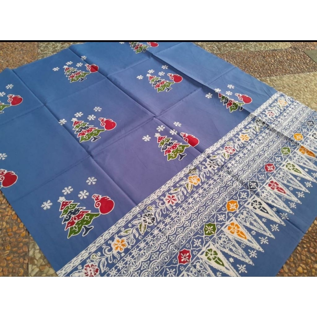 Kain Batik Cap Katun Motif NATAL